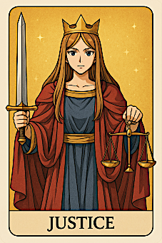 Justice tarot card