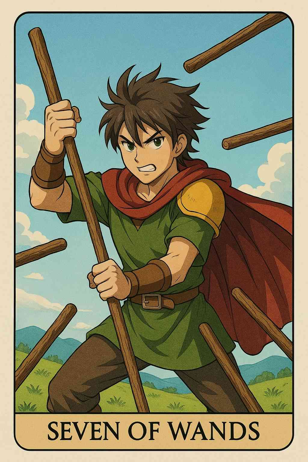 Seven of Wands tarot card