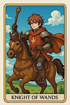 Knight of Wands tarot card