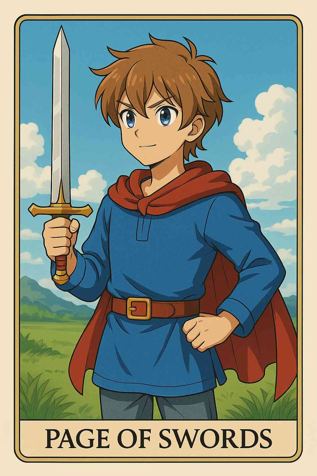 Page of Swords tarot card