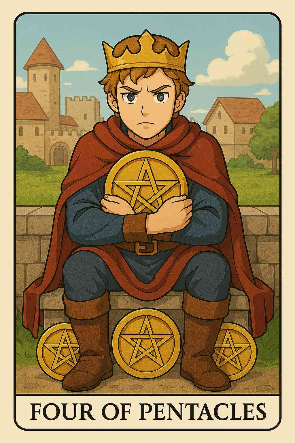 Four of Pentacles tarot card