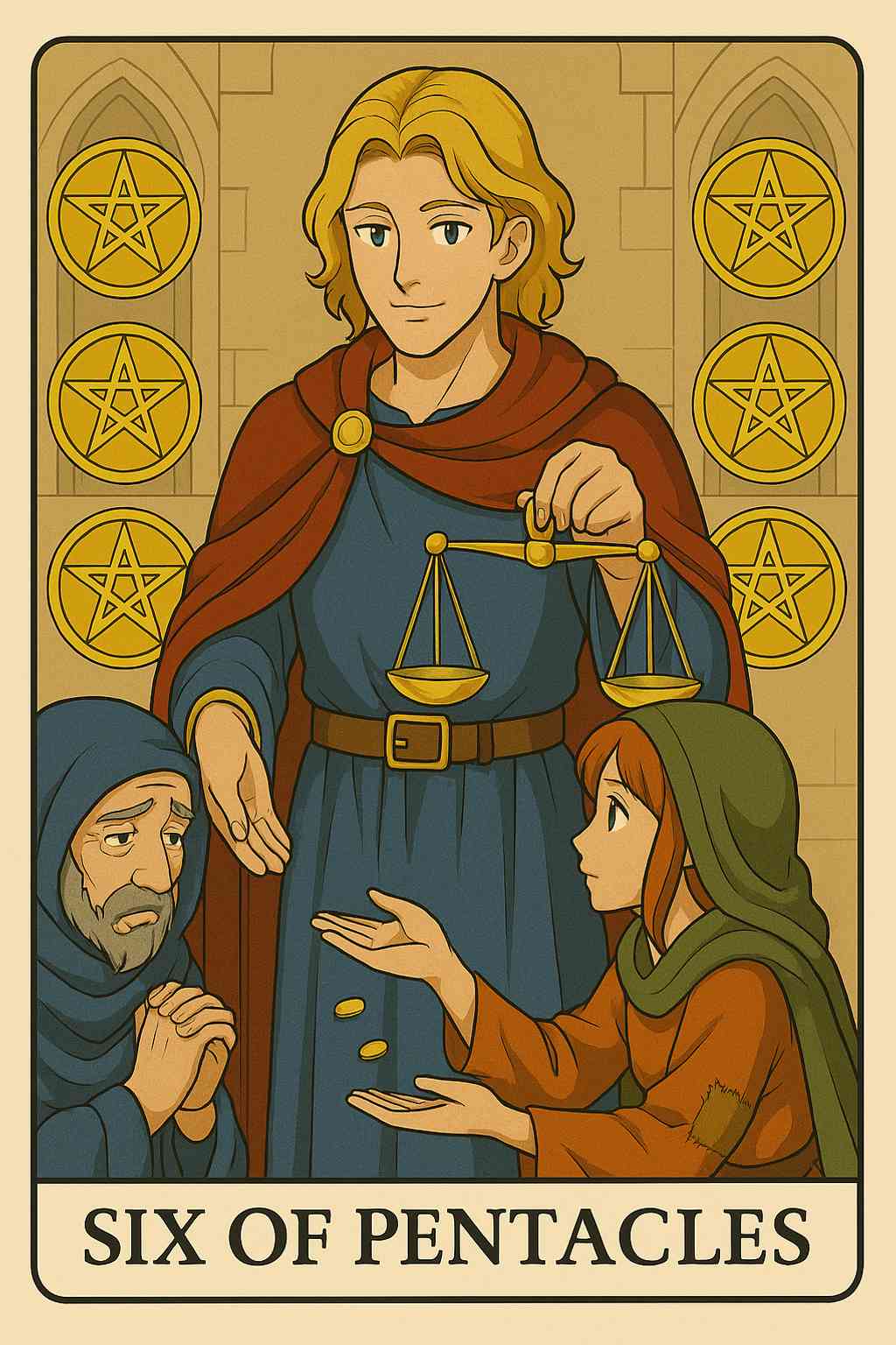 Six of Pentacles tarot card