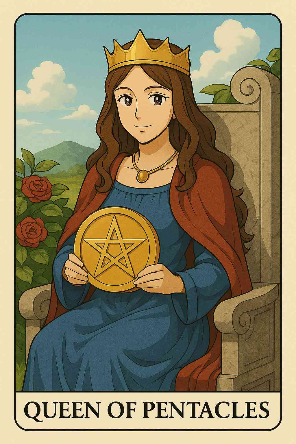 Queen of Pentacles tarot card